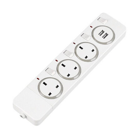 Three British style with USB 3-meter