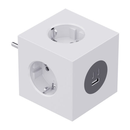 European Standard Outlet with USB-C Fast Charging Extension Compact and Portable German-Style Wall Plug & Desktop Power Strip