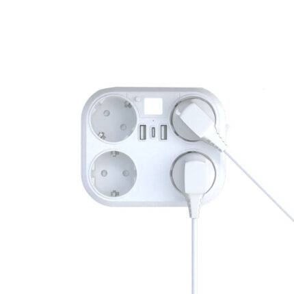 Wall-mounted outlet with night light tray European and German standard wall outlets