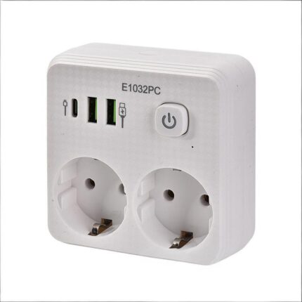 European-style USB Switch Adapter with European Standard Plug