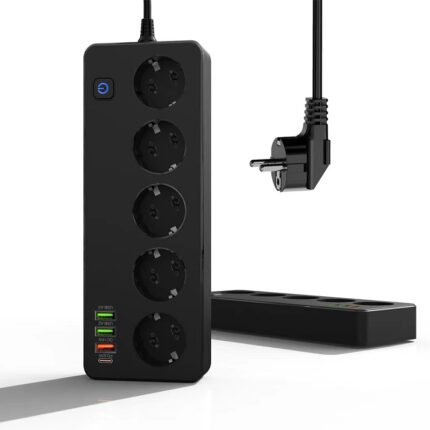 Multi-functional power strip with cord and German standard socket