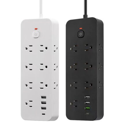 US-Standard Power Strip for Home Use with 14 Outlets, USB Multi-Port PD Fast Charging