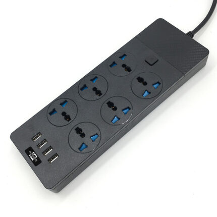 Multi-Outlet Power Strip with Cord, UK Standard USB