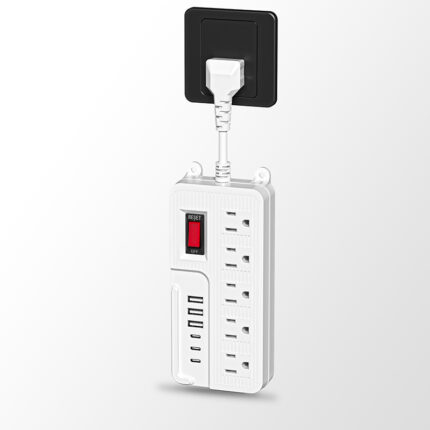 Universal USB socket (British and American standard) power strip