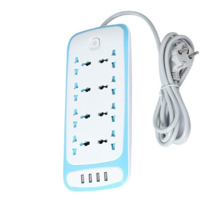 Multi-functional high-power European standard power strip with cable and USB port