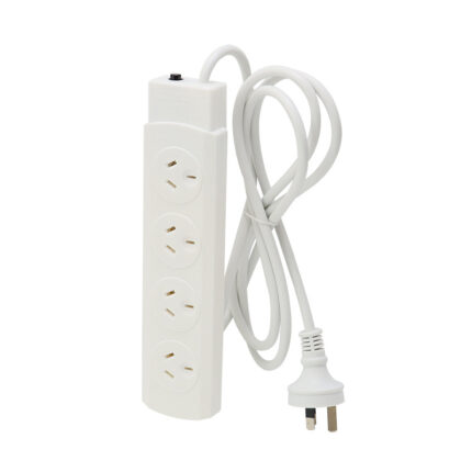 Australian power strip with 4-outlet overload protection