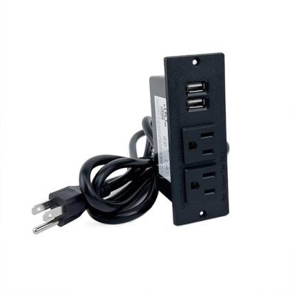 Desktop-mounted US standard outlet with USB, concealed installation power strip