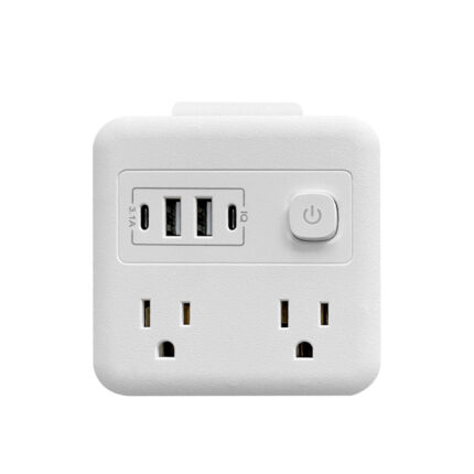 American-style new wall socket converter with 4-hole high-power socket