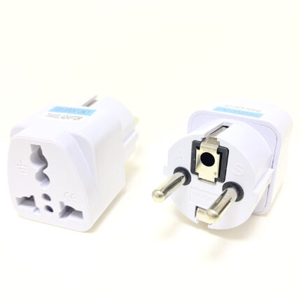 EU Schuko Travel Adapter with Grounded Port ⚡
