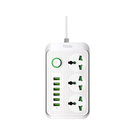UK standard USB smart power strip with multiple outlets (US/EU standard)