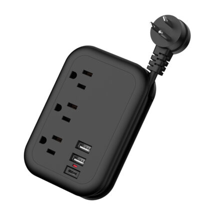 6-in-1 Compact US Power Strip with USB-C Fast Charging ⚡