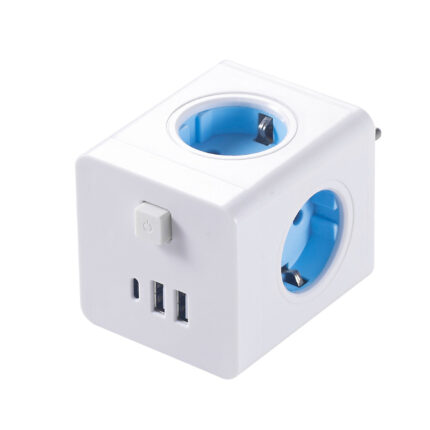 5-in-1 EU Cube Power Strip with USB-C ⚡