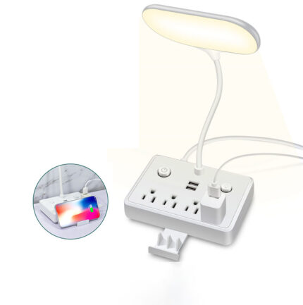 LED US Standard USB Charging Power Strip Smart Adjustable Light